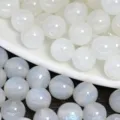 Acrylic resin glitter beads for DIY jewelry making, charm bracelets, necklaces, and craft accessories. - White