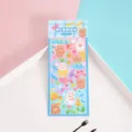 Lindo hoja de pegatinas de dibujos animados para diario DIY, conejo y oso brillante. - Conejo Cinta Degradada / Hoja Única Suelta