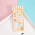 Bonita hoja de pegatinas de conejo y oso de dibujos animados, ideal para diario y manualidades. - Conejo Caramelo Amarillo / Hoja Única Suelta