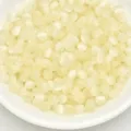 4mm Brushed Cat's Eye Glass Seed Beads DIY Bracelet Jewelry Accessories Light Yellow - 4mm / Off White