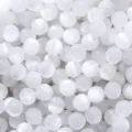 Witte hars kattenoog ronde kralen bulk voor DIY sieraden maken, losse kralen voor armbanden - 10mm (1 Stuk) / Wit