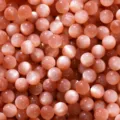 Roze kattenoog hars kralen, gladde ronde losse kralen voor DIY handgemaakte armband sieraden maken - Roodbruin