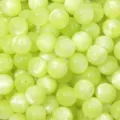 Lichtgroene hars kattenoog ronde losse kralen met glitters voor DIY sieraden maken ambachten. - Fluorescerend Groen