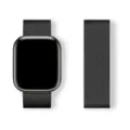 Black Milanese magnetic loop metal watch band replacement for Apple Watch smart accessories - 38/40/41mm / Black Milanese