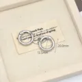 Anelli a molla in metallo argento 13,5mm 20mm dettaglio per accessori borse fai da te. - Rotondo Piccolo