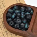 Starry glitter resin beads large hole abacus wheel beads for DIY phone chains and bag charms. - Black