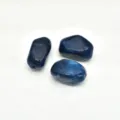 Dark blue irregular marbled acrylic beads for DIY handmade jewelry, bracelets and phone chains. - Dark Blue