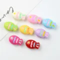 Acrylic colorful fish beads DIY jewelry accessories for bracelet phone chain making - 21.7*14mm / Random Mixed Colors