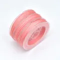 Pink jade cord for DIY handmade bracelets, mobile phone chains, and jewelry beading craft. - 0.8mm (Approx. 10m) / Pomelo Pink