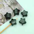 16mm dark green star resin beads with quicksand cat eye effect for diy jewelry making accessories - 16mm (Hole 2.2mm) / Dark Green