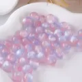 Perline rotonde in resina glitter rosa viola perline sfuse accessori gioielli fai da te - 8mm / n.5