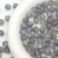 Starry mermaid resin round beads for DIY jewelry bracelet crafting display details 6-16mm - Moonlight Grey