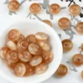 Resin cat's eye abacus beads large hole wheel beads for DIY bracelets hair accessories - Tan