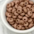 Brown abacus beads spacer beads for DIY bracelets necklaces handmade jewelry accessories - Camel