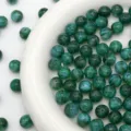 Green star mermaid resin beads detail shot, perfect for DIY handmade jewelry bracelets and hairpins. - Dark Green