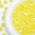Yellow starry mermaid resin round loose beads for DIY bracelet jewelry making, 1 piece - Yellow