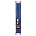 Cinturino di ricambio per orologio in tela di jeans blu con connettori metallici stile - Connettore a pressione specifico per Huawei Watch 5 / Anse in titanio e blu scuro