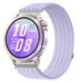 Replacement woven nylon loop watch band compatible with smartwatch, breathable purple strap. - 09# Hyacinth Purple