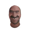 Funny prank mesh full face mask breathable balaclava party costume funny meme face cover - Style 1