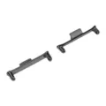 Metal watch band connector adapter in black, compatible with smartwatches, sturdy and sleek design. - 22mm / Black