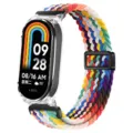 Bracelet tressé en nylon coloré et coque de protection transparente pour bracelet Xiaomi. - Universel pour Xiaomi Band 3/4/5/6 / Arc-en-ciel Officiel - Coque Transparente