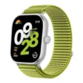 Green woven nylon watch strap compatible with smartwatch, durable replacement band accessory. - Suitable for Xiaomi Mi Band 8/9 Pro, Redmi Watch 4/5 / 01# Field Green