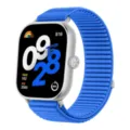 Replacement woven nylon watch band compatible with smartwatches, featuring a durable texture. - Suitable for Xiaomi Mi Band 8/9 Pro, Redmi Watch 4/5 / Klein Blue