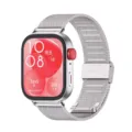 Stainless steel Milanese watch band replacement strap compatible with smart watch silver. - Clasp Type / Silver