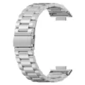 Stainless Steel Watch Band Silver Metal Replacement Strap for Smart Watch Accessories - 3 Beads Design / Silver