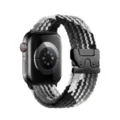 Correa de nylon trenzado con hebilla de paracaídas compatible con apple watch negro - Hebilla de paracaídas - [Chocolate negro]