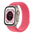 Rosa Alpine Loop Armband für Apple Watch Ultra, strapazierfähiges Gewebe Ersatzband. - 38/40/41mm / 12# Wasserrot