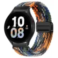 Vervangend nylon gevlochten horlogebandje met magnetische sluiting voor smartwatch, kleurrijk. - Regenboog camouflage