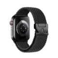 Correa de reloj de nailon trenzado con hebilla de paracaídas de repuesto para Apple Watch - Hebilla de paracaídas - [negro]