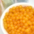 Orange round loose beads glass beads DIY jewelry making accessories craft supplies detail view - 100颗装 (4mm) / Orange