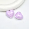 Acrylic balloon heart shape loose beads for DIY phone charm jewelry accessories making - Violet