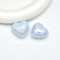 Perline cuore palloncino acrilico UV perle sfuse fai da te catena telefono accessori gioielli - 19.5*17.5mm / Azzurro
