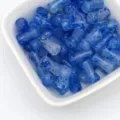Blue glass bamboo beads for DIY jewelry making, handmade bracelets, and vintage crafts. - 6x12mm Hole Approx 1mm / Mottled Blue