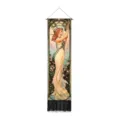 Exquisite vintage goddess tapestry with colorful tassels for bedroom, living room wall decor. - Goddess Portrait Style 1 / 32.5x130cm