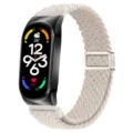 Dettaglio del cinturino di ricambio in nylon intrecciato con fibbia magnetica per smartband. - Xiaomi Mi Band 3/4 / Starlight puntinato - Cassa nera