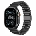 Bracelet de montre magnétique en métal et boîtier pour Apple Watch Ultra, design élégant. - 42/44/45/46/49 / Noir