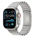Titanium metal watch band replacement for Apple Watch Ultra series, durable link bracelet strap. - Arc Edge / Titanium