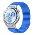Blue woven nylon smartwatch replacement strap compatible with smart watch models securely. - 20mm / Klein Blue