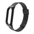 Correa de repuesto de metal magnético milanés con marco para rastreador de actividad física smart. - Correa de metal milanesa con hebilla - negro 1#