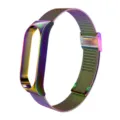 Correa de reloj milanesa colorida magnética de repuesto de acero inoxidable para pulsera - Modelo exclusivo para Xiaomi Mi Band 7 / Correa de metal milanesa con hebilla - arcoíris 6#