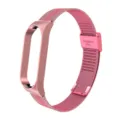 Correa de reloj Milanese de metal rosa de repuesto para bandas de fitness inteligente - Correa de metal Milanesa con hebilla - Bloques de color rosa claro y fuerte 9#