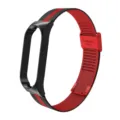 Correa milanesa de metal de repuesto para pulsera inteligente, diseño magnético de malla rojo negro. - Correa de metal Milanesa con hebilla - Bloques de color negro y rojo 8#