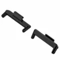 Black metal watch strap connector adapters replacement parts for smart watch band accessory. - 14mm / Black