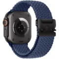 Correa de bucle trenzada de nylon con hebilla de paracaídas para Apple Watch Ultra Azul - Hebilla de paracaídas - [Azul profundo]
