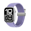 Correa de nailon trenzado morado para Apple Watch con hebilla de paracaídas de metal. - Hebilla de paracaídas - [Lavanda]