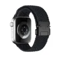 Correa de Nylon Negra Trenzada con Hebilla de Paracaídas para Apple Watch Ultra Serie - Hebilla de paracaídas - [Negro/Grafito]